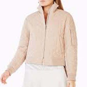 BCBG Ethan Lace Bomber - Bare Pink - M - NWT